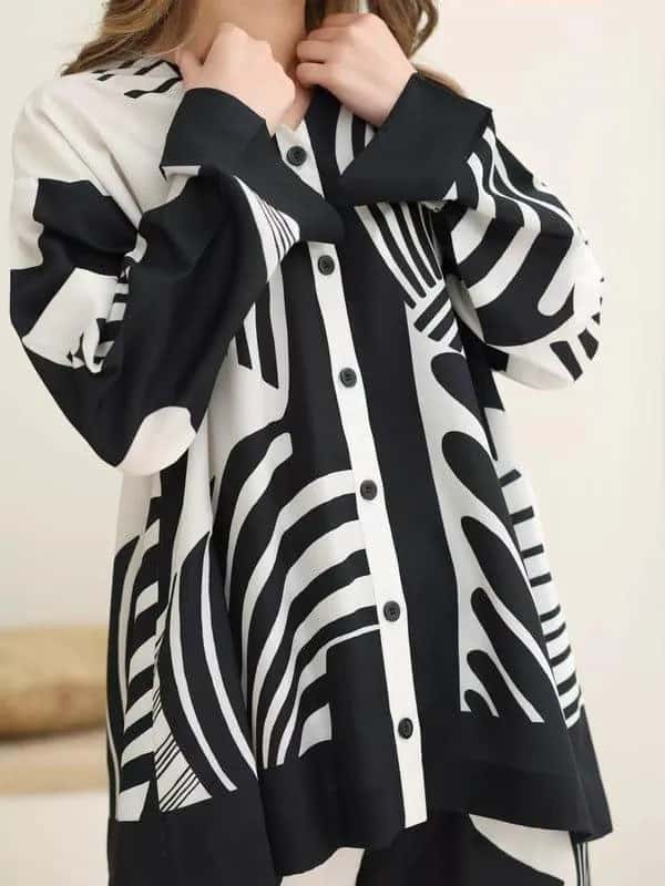 2-Piece Women's Stitched Khaddar Printed Shirt & Trouser – Stylish & Comfortable