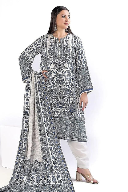 3-Piece Women's Unstitched Printed Suit – Stylish & Comfortable