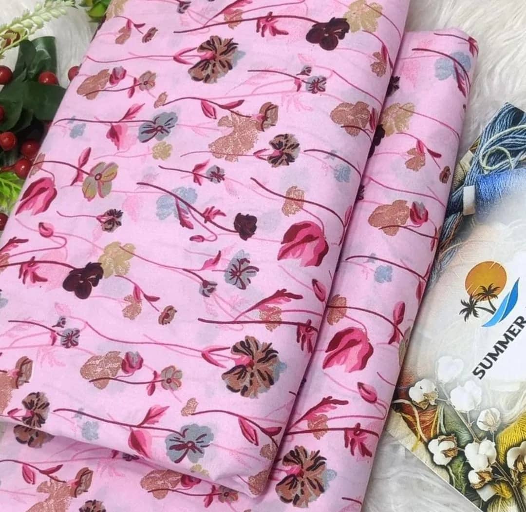 2-Piece Women's Unstitched Printed Suit – Stylish & Comfortable