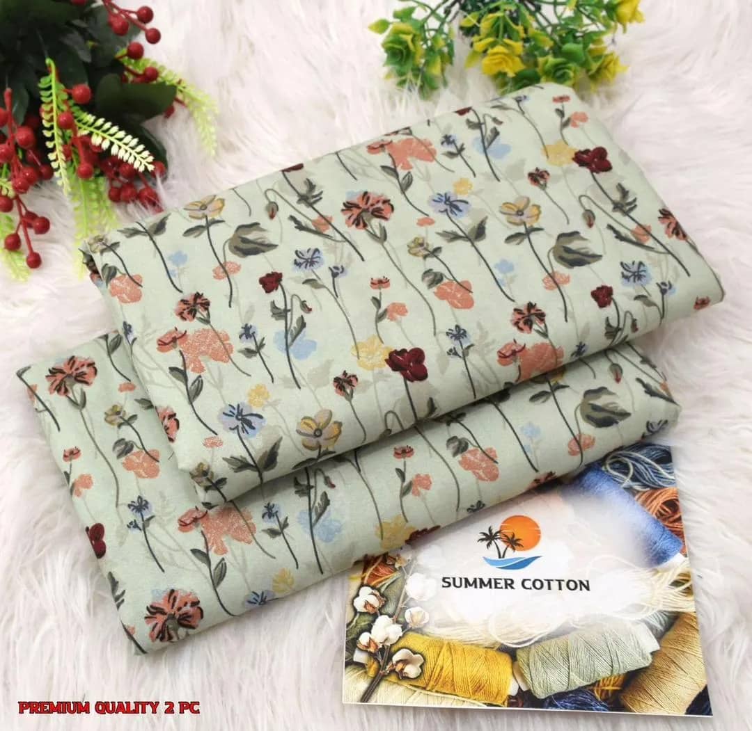 2-Piece Women's Unstitched Printed Suit – Elegant & Comfortable