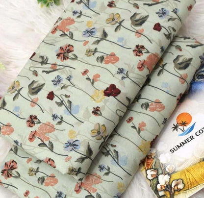 2-Piece Women's Unstitched Printed Suit – Elegant & Comfortable