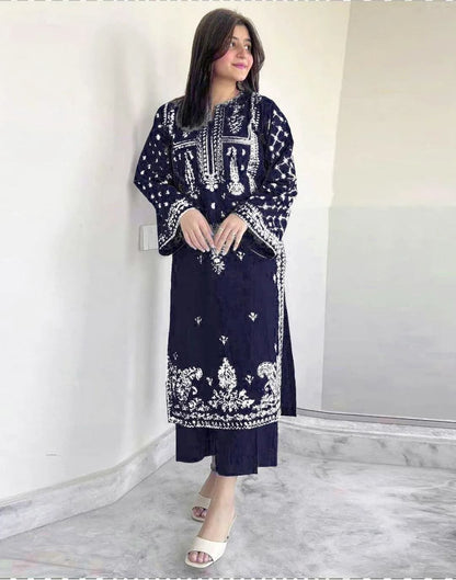 2-Piece Women's Unstitched Embroidered Suit – Elegant & Stylish