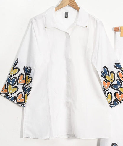 2-Piece Women's Stitched Grip Printed Shirt & Trouser – Stylish & Comfortable