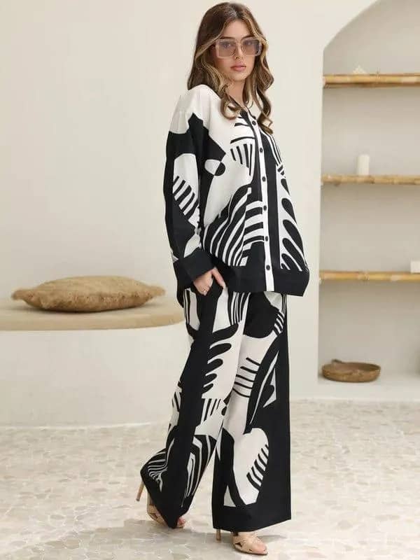 2-Piece Women's Stitched Khaddar Printed Shirt & Trouser – Stylish & Comfortable