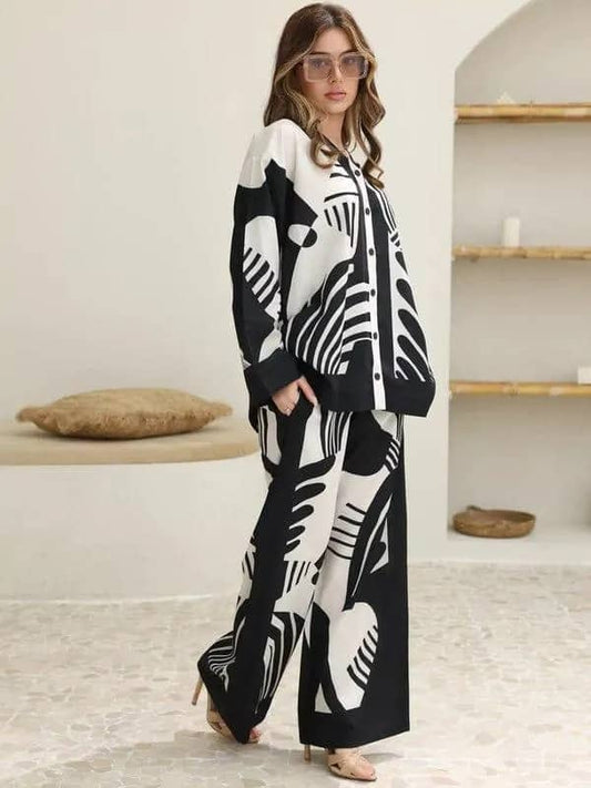 2-Piece Women's Stitched Khaddar Printed Shirt & Trouser – Stylish & Comfortable