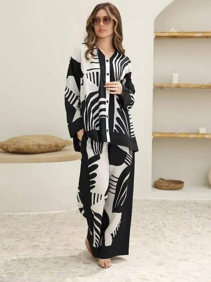 2-Piece Women's Stitched Khaddar Printed Shirt & Trouser – Stylish & Comfortable