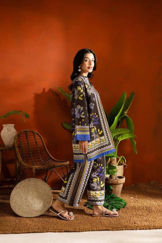 2-Piece Women's Stitched Swiss Lawn Printed Shirt & Trouser – Elegant & Comfortable