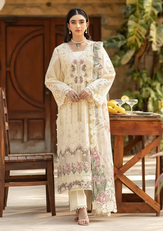 3 Pcs Women's Unstitched Embroidered Suit