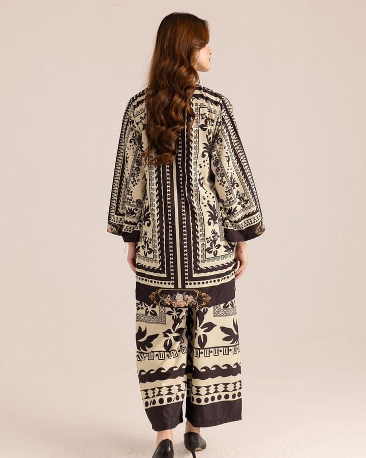 2 Pcs Women's Printed Co-Ord Set