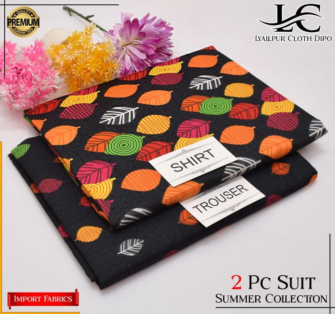 women unstitched suit, 2 piece women suit, polo cotton suit, printed women suit, black unstitched suit, ladies cotton dress, casual women wear, pakistani women clothing, daily wear suit, summer cotton suit, women fashion pakistan, unstitched printed suit